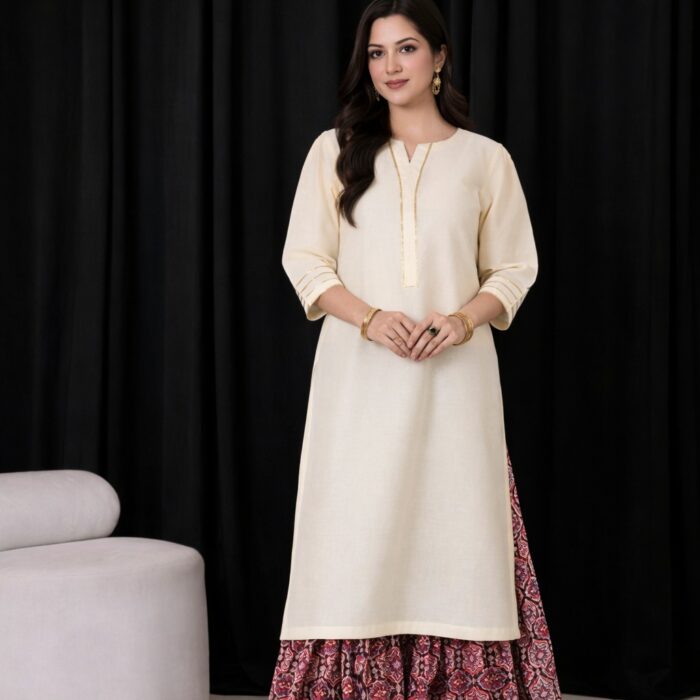 Pink gharara qameez 2 piece